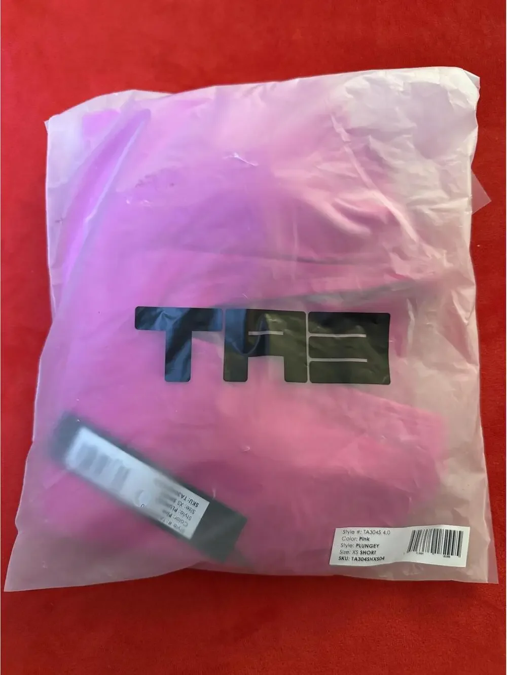 TA3 Plungey One Piece Swimsuit Color Pink Size XS Short NWT - Picture 6 of 8